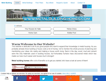 Tablet Screenshot of metal-building-homes.com